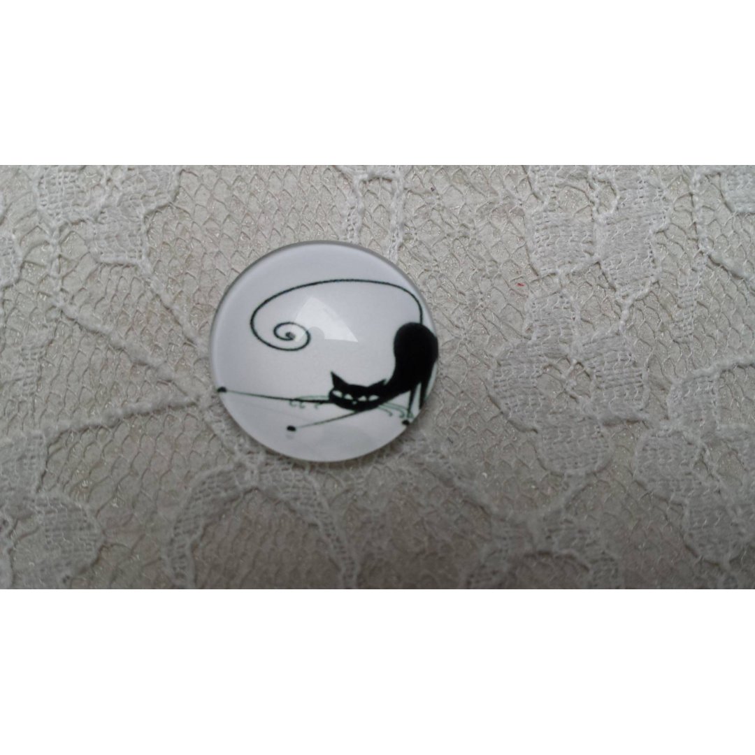 glazen cabochon rond 20mm cat 014 