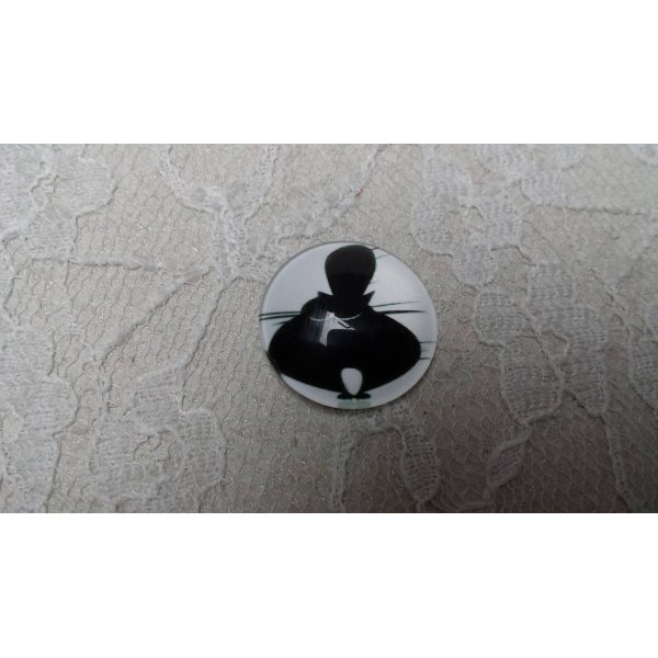 glazen cabochon rond 20mm cat 009 