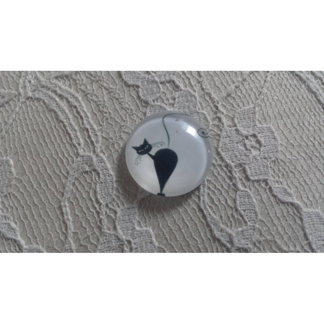 glazen cabochon rond 20mm cat 002 