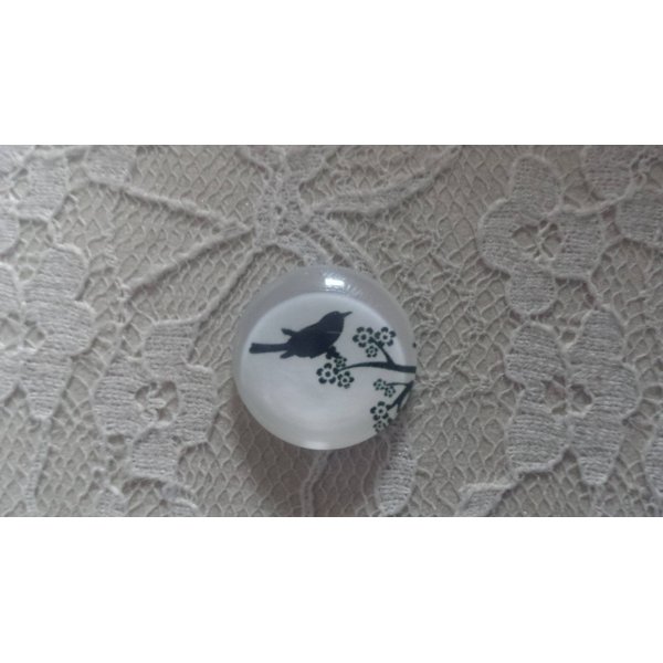 rond glas cabochon 20mm vogels 016 