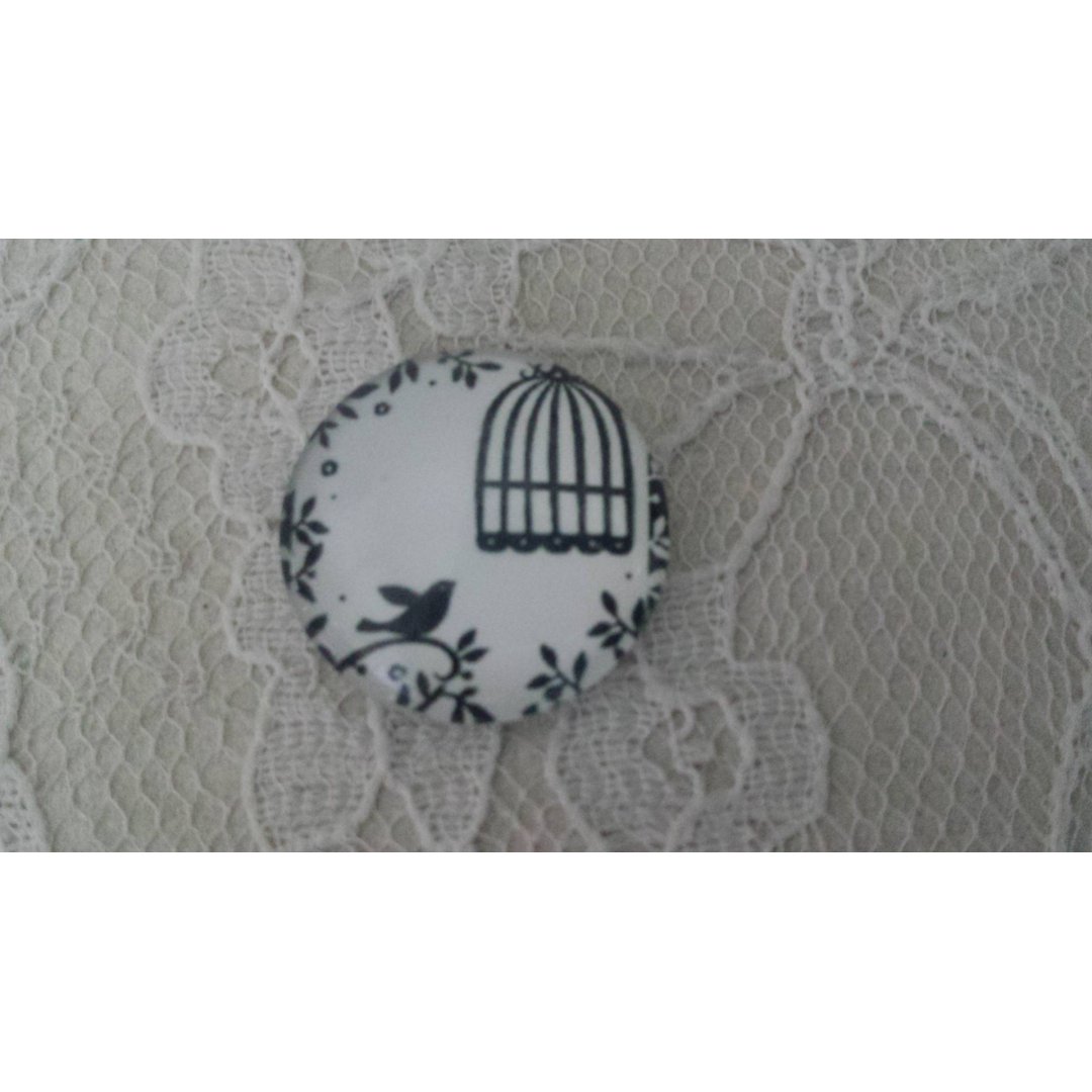 rond glas cabochon 20mm vogels 014 