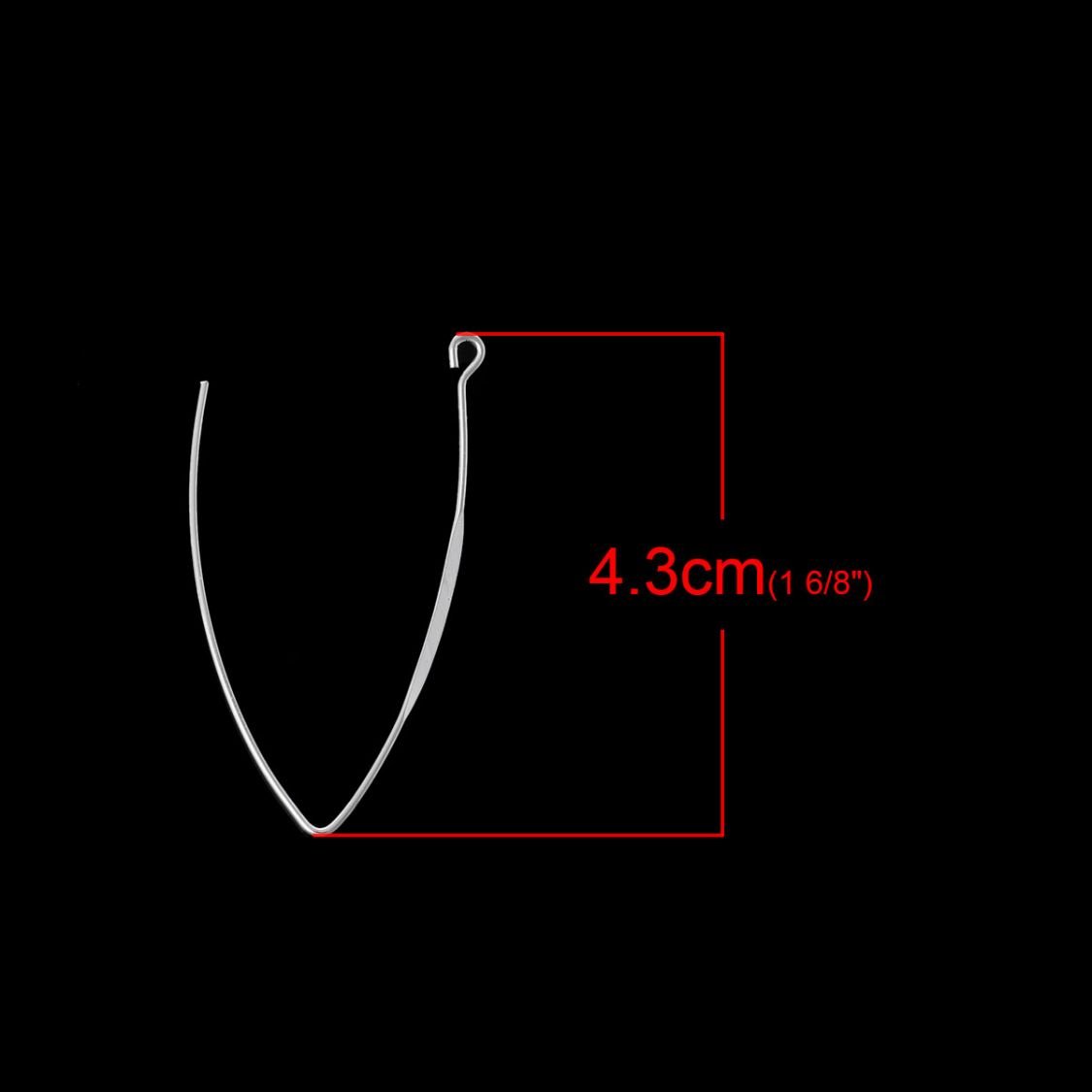 Furcula stijl oorbelhouder Zilver N°01 x 5 paar