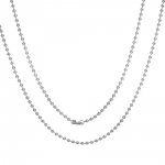 Ketting N°01 kogelketting 304 roestvrij staal 60 cm - 3mm