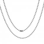 Ketting N°02 kogelketting 304 roestvrij staal 60 cm -2mm