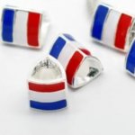 Parel nr. 0001 Tricolour Email Flag Compatible