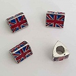 Parel nr. 0004 Tricolour Email Flag Compatible