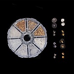 Partij van 400 gemengde N°02 tips (200 paar) voor oorbellen.