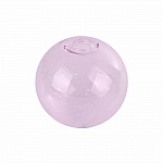 1 Ronde glazen bol om te vullen 12mm Roze