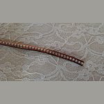 Leer Antiek Spiegel 06 mm Swarovski Strass per 20 cm