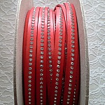 B-Corail leer 10 mm Swarovski strass per 20 cm