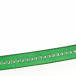 Lederen kogel B-Groen 10 mm met nikkelvrije kogelketting per 20 cm
