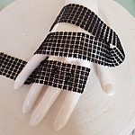 Strass lint zwart per 0,50 cm.