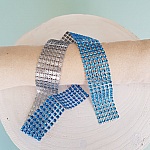 Strass lint N°04 Turquoise Blauw per 0,50 cm.