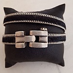 Zamak haaksluiting voor leer 10 mm