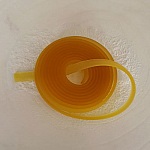 1 meter plat Pvc-koord 5,8 x 1,9 mm Geel Medium