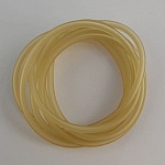 1 meter Pvc Holle koord 5 mm Champagne