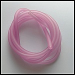 1 meter Pvc Holle Koord 5 mm Violet Roze