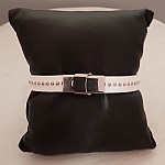 Lederen Kobaltbal 10 mm met nikkelvrije kogelketting per 20 cm