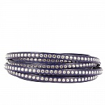 Donker kobaltleer 06 mm Swarovski Strass per 20 cm