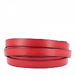 Rood kalfsleer 10 mm bij 20 cm Glad