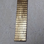 Goud Rechthoek Leer 20 mm bij 20 cm