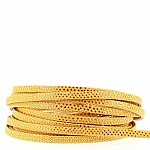 1 meter Lizard strap Geel/Goud 05 mm