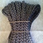 1 meter gevlochten gewaxte vlecht 20 mm N°04