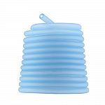 1 meter Pvc hol koord 6,5 mm Aquamarijn 1