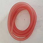 1 meter Pvc Holle Koord 6,5 mm Licht Roze