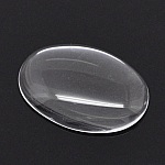 Ovale cabochon 18 x 25 mm in helder braamglas N°19