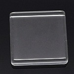 Cabochon vierkant 25 x 25 mm in transparant tegelglas N°29