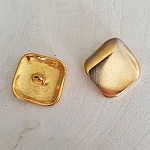 22 mm Vierkante Gouden Knop N°08
