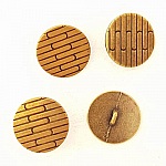 21 mm Gouden knoop N°17 Rond