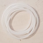 1 meter wit hol pvc-koord van 2 mm.