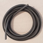 1 meter grijs hol pvc-koord van 2 mm.