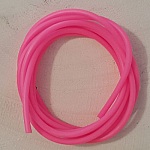 1 meter hol pvc-koord 2 mm roze.