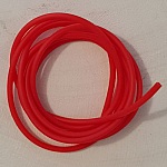 1 meter 2 mm hol pvc-koord Rood.