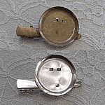 Set van 5 tray pin houders - Brons kleur 48 mm x 8 mm.