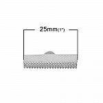 20 Sluitingen 25 x 8 mm Zilver
