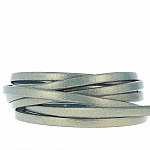 Turkoois leer 05 mm Glad bij 20 cm