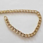 Platte gouden kettingarmband (topkwaliteit)