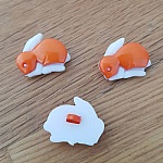 Kinderknoop met konijnenpatroon nr. 03