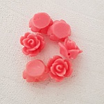 Synthetische bloem 09 mm N°01-19 Donker Zalm