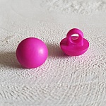 Kinder- en babyfantasieknopen Demi Boule patroon N°04-04 Fushia