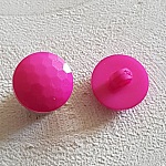 Fantasieknoopjes voor kinderen en baby's Plat facetpatroon nr. 05-06 Fushia