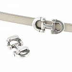 5 mm Zamak doorvoer N°01 Zilver