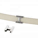 10 mm Zamak Passage N°17 Zilver