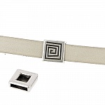 13 mm Zamak Passage N°04 Zilver