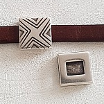 13 mm Zamak doorvoer N°21 Zilver