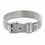 Roestvrij stalen armband 10 mm zilver